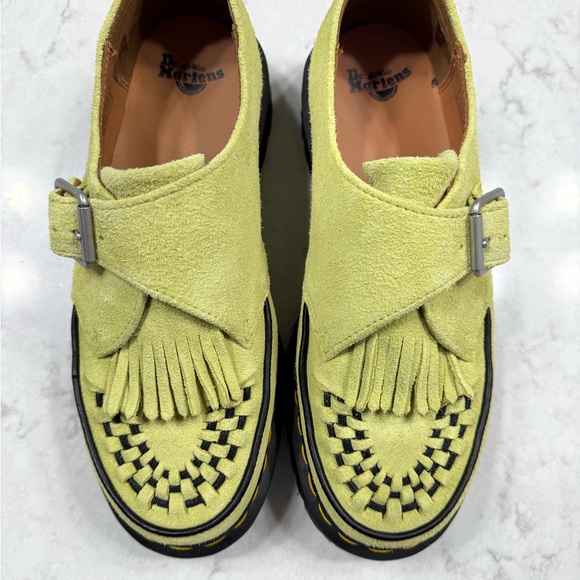 Dr. Martens Shoes - Dr. Martens Ramsey Kiltie Lime Green Loafers